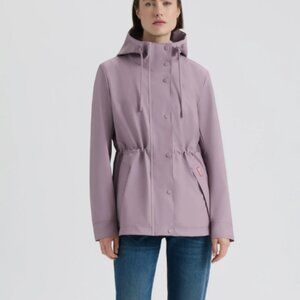 NEW HUNTER Acacia Rubberized Rain Jacket in Dusty Lilac for women 825 8m4